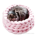 Shag Line Pet Nest Langlebig warmes Katzenbett